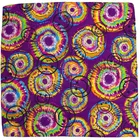 Big smile tie dye bandana bohemian bandana ladies fashion headband pure cotton double sided