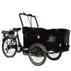 3 wheel family electric tricycle cargo bikes rikshaw three wheeler
