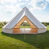 Bell Tent 6m luxury outdoor canvas bell Teepee tent for sale Family Canvas Bell Yurt Tent with double door