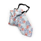 Convenient Elastic Necktie Womens Polyester Jacquard Ties Custom Logo Neckties