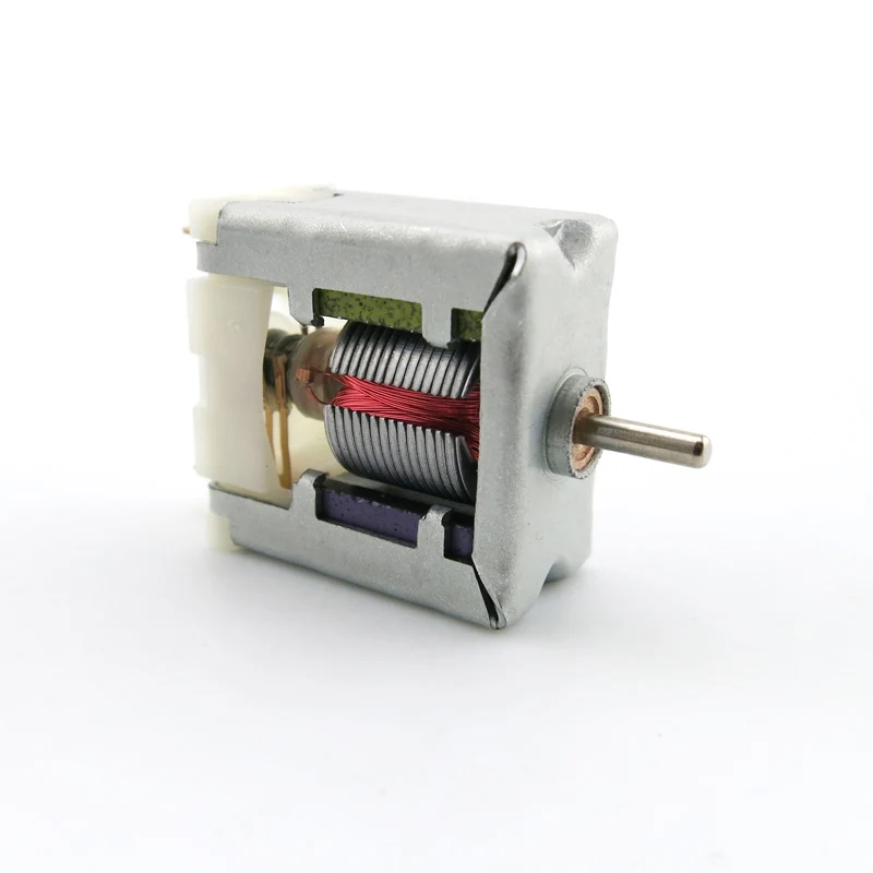 Description Picture 4 of item020 micro motor, 3v motor, teaching demonstration, DIY model small motor, square motor without cover