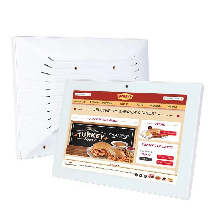 10.1'' rj45 android wall tablet, Black / white 
10.1'' rj45 android wall tablet, Black / white