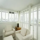 PVC Louver Sun Shade Elegant White DIY Plantation Shutter