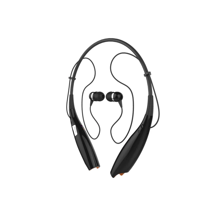 Wireless headset active type noise reduction 2019 neckband bt earphone in black and white color for your choice - ANKUX.COM