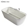 White Best Acrylic hand-made Modern Big Size Bathtub With Faucets