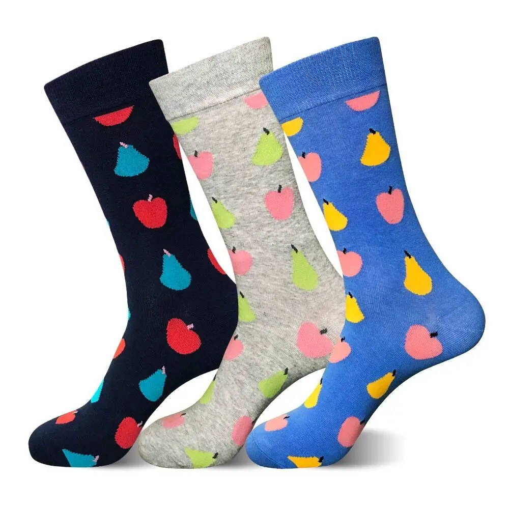 New Fashion Long Cotton Big Size Men Socks Apple Pear Fruit Style Happy Funny Performance Crew Bulk Cotton Socks
New Fashion Long Cotton Big Size Men Socks Apple Pear Fruit Style Happy Funny Performance Crew Bulk Cotton Socks