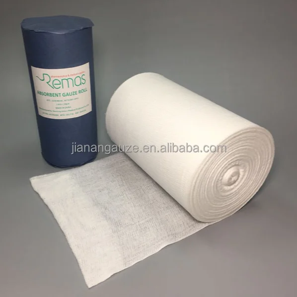 bleached cotton gauze roll 100 yards with long-term service