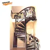 YeKalon Custom Steel Spiral Staircase with Iron Railing Designs