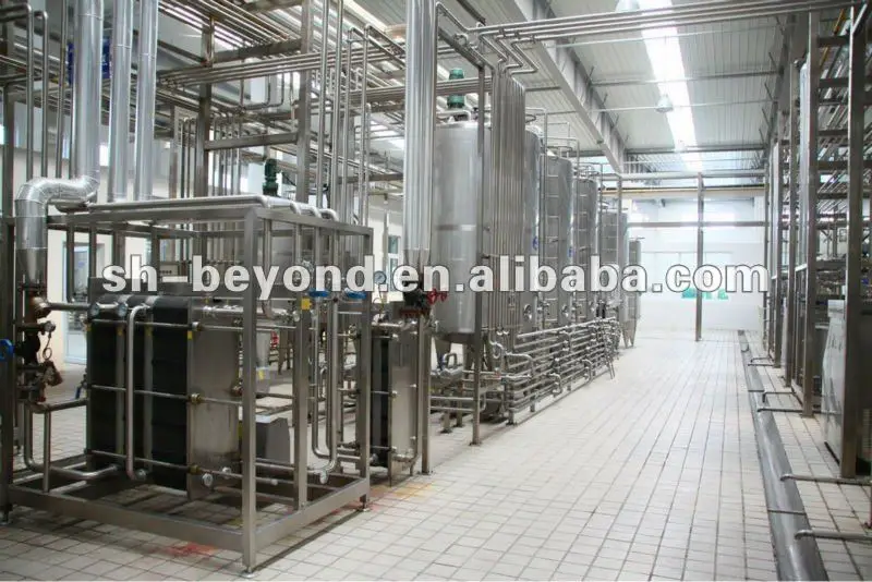 milk processing line blending system