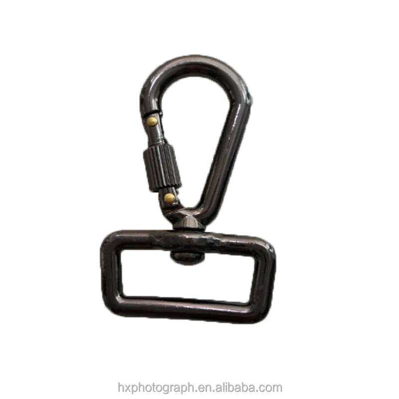Gatillo de liberación rápida Gancho mosquetón de bloqueo de tornillo con Anillo para cámaras DSLR