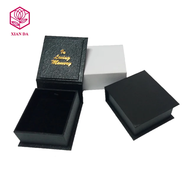 display jewelry gift box leather jewelry ring box with velvet