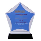 High quality customized crystal golden trophy basketball glass award medals trophies and medals china sport events souvenirs