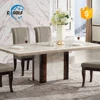 2019 luxury marble dining table and 8 chairs set