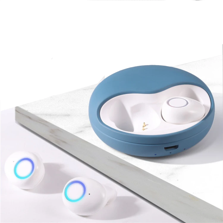 The New Wireless Invisible Earbuds Earbuds With Charging Case Earphones Wired - ANKUX.COM