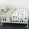 Custom 100% Cotton Bamboo Organic Super Soft Baby Cot 3 Piece Crib Babi Bedding Sets For Girls Boys