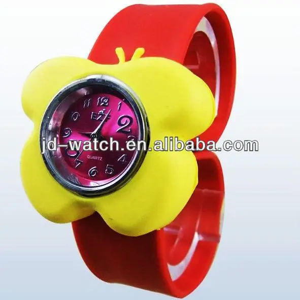 carton slap watch with silicone wristband watch for kids