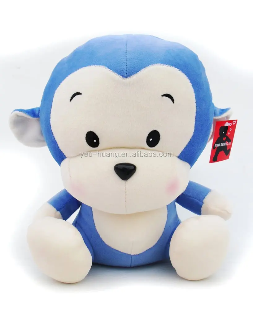 blue stuffed monkey