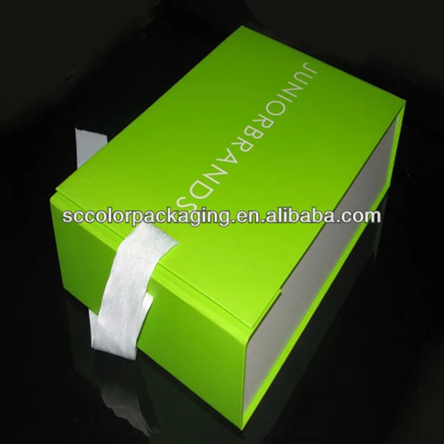 folding gift box with custom logo printed for hair extension