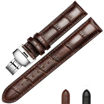 wristband parts watch straps women and men genuine leather watch straps, Black,brown
wristband parts watch straps women and men genuine leather watch straps, Black,brown