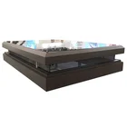 Large size aluminium profile tempered glass roof skylight