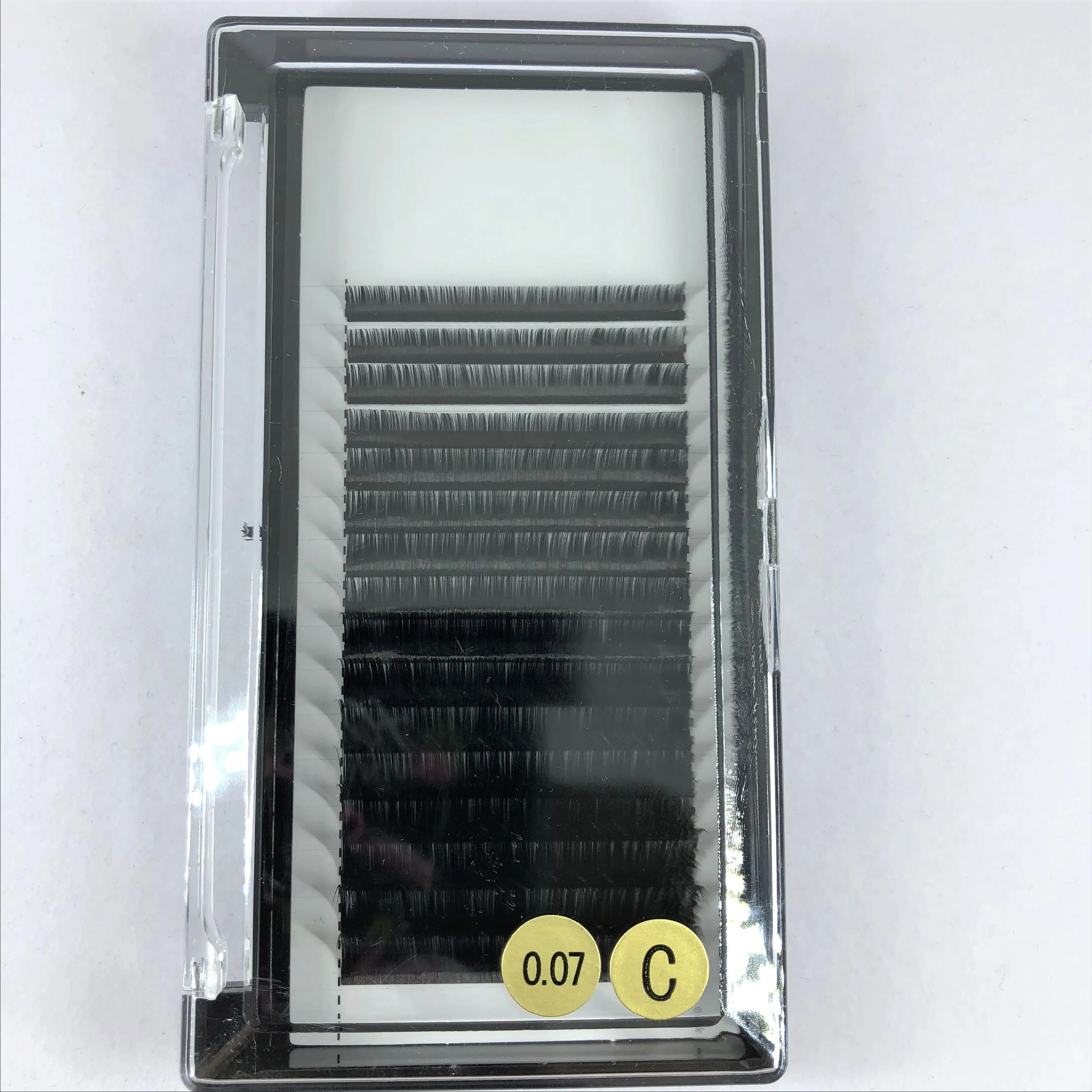 Hotsale eyelash extension silk eyelash extension 0.07 eyelash extension for private label, Black color
Hotsale eyelash extension silk eyelash extension 0.07 eyelash extension for private label, Black color