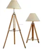 Modern wooden floor lamp tripod stand lamp for sale