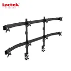 LOCTEK LCD LED Freestanding Compact Monitor Stand Black Easy Installation Desk Mount