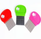 Hot sale nit free cleaning comb with 5x magnifying glass and tightest teeth lice comb metal