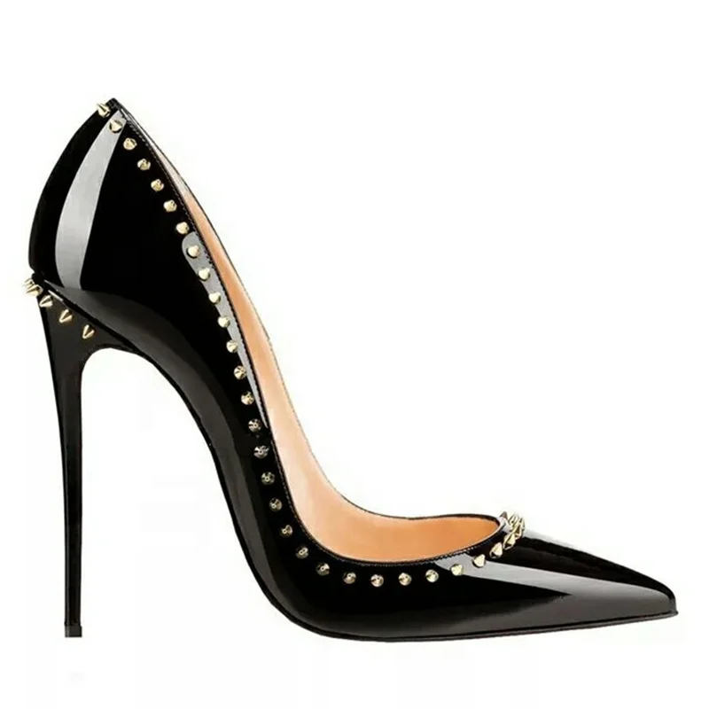 Aimaylen pointed toe high heels shoes women dress shoes plus size 45 rivets charms heels pumps, Red black beige customized
Aimaylen pointed toe high heels shoes women dress shoes plus size 45 rivets charms heels pumps, Red black beige customized