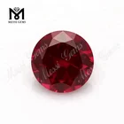 8# synthetic corundum gems aaa round red ruby stone for jewelry