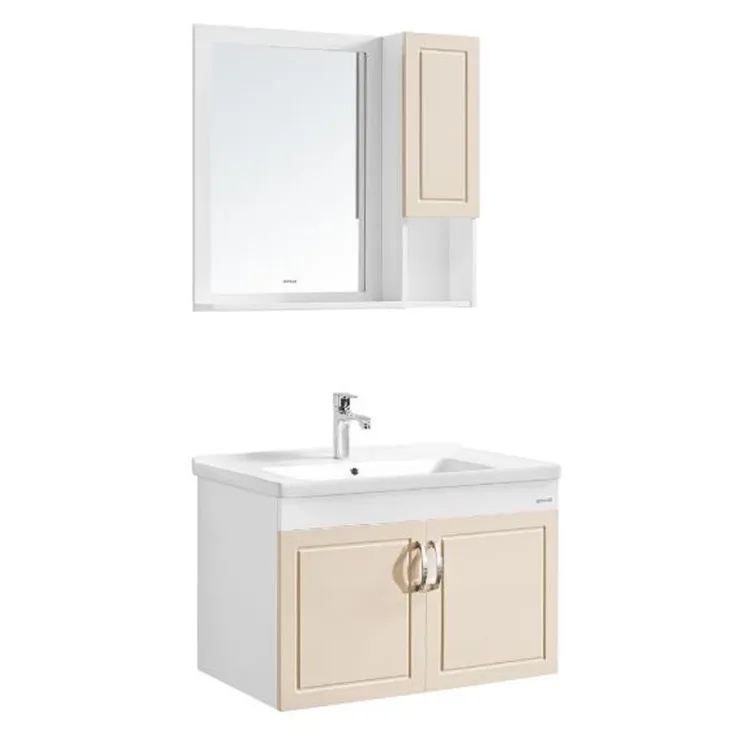 ANNWA Ceramic Wash Basin White Modern Bathroom Cabinet N1P80G10-C