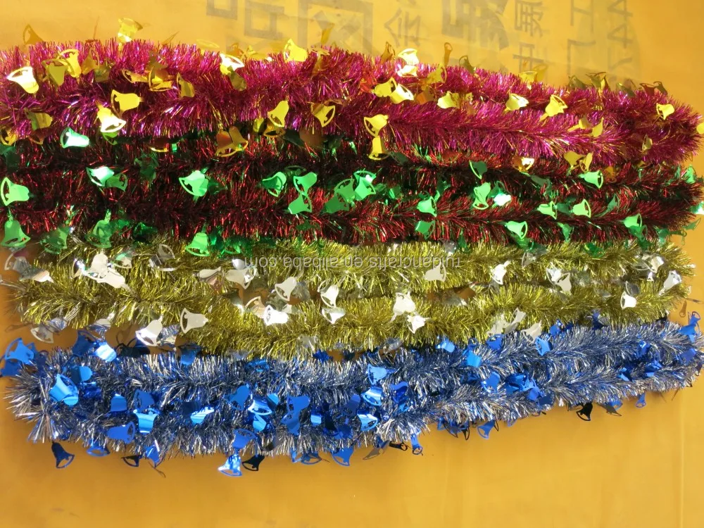 Plastic Garland Jungle Bell Metallic Plastic Christmas Garland Buy