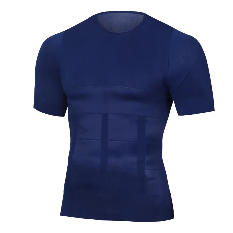 Sexy Running Slimming Body Shaper T-shirt for Men