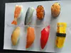 Japan Quality Fake Food SUSHI Set Tuna Maguro Shrimp Flounder Display Decor Gift