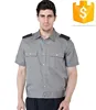 mens workwear security guards uniform shirt short sleeves custom design and logo