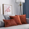 Elegant Soft Chenille Fabric Cushion Cover Velvet Surface for Bed/Sofa/Car