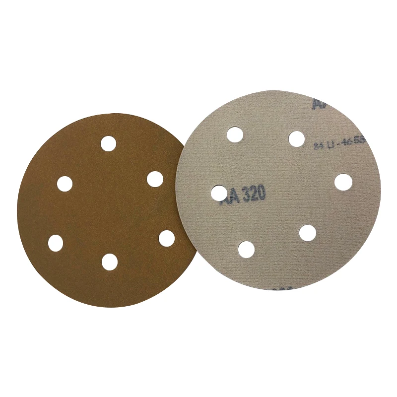 6-inch hook and loop sanding disc with hole Wet//dry brown Corundum 4000 Grain 3 pieces