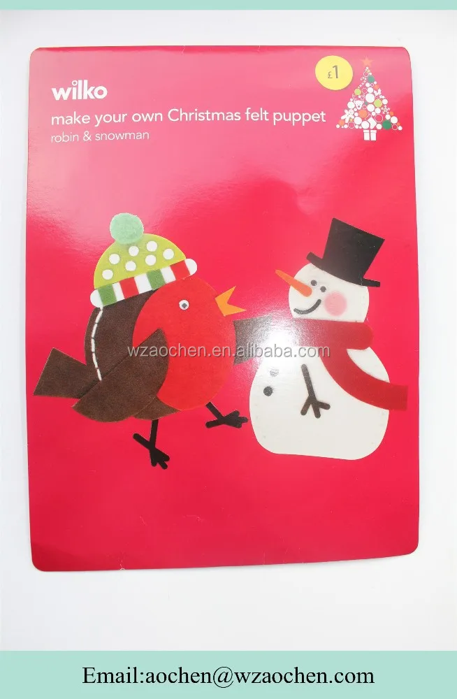 2015 High Quality christmas DIY Fabric sewing art crafts for kids
