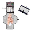 600D polyester portable changing pad baby waterproof pvc diaper changing mat