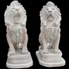 stone lion animal carvings