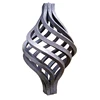 Decorative wrought iron twist pickets parts basket metal baskets