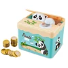 Electronic coin saving bank panda smart money box toy with music