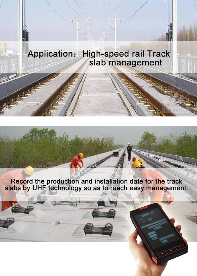 uhf rfid for high-speed rail track slab management