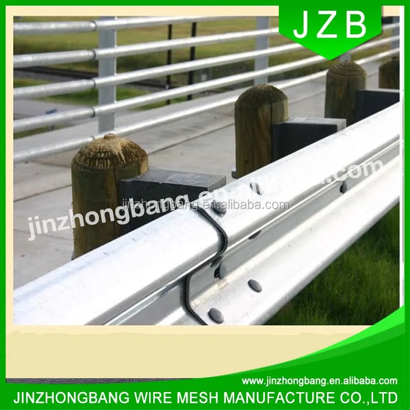 JZB-Safety Metal W Beam Highway Plastic Coated Crash Barrier