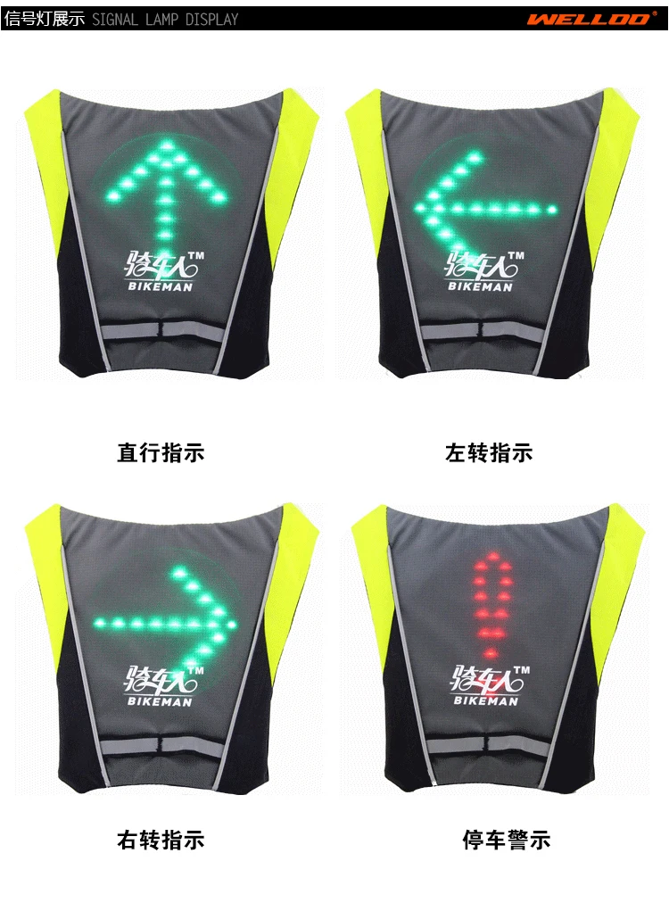 cycling backpack with lights