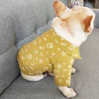 Different Sized extra large french bulldog Fashion Alphabet Printed Cotton dog clothes Shirts