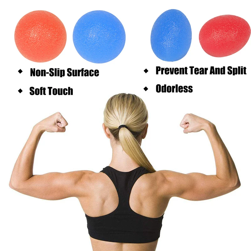 Silicone Hand Grip Ball Egg Shaped Colorful Stress Exercise Balls Strengthener Finger Expander Ball Sets for Rehabilitation, Blue,orange,red
Silicone Hand Grip Ball Egg Shaped Colorful Stress Exercise Balls Strengthener Finger Expander Ball Sets for Rehabilitation, Blue,orange,red