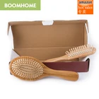 Natural Bamboo Hair Brush Set Best Gentle Detangling Brush for All Hair Types for Men and Women