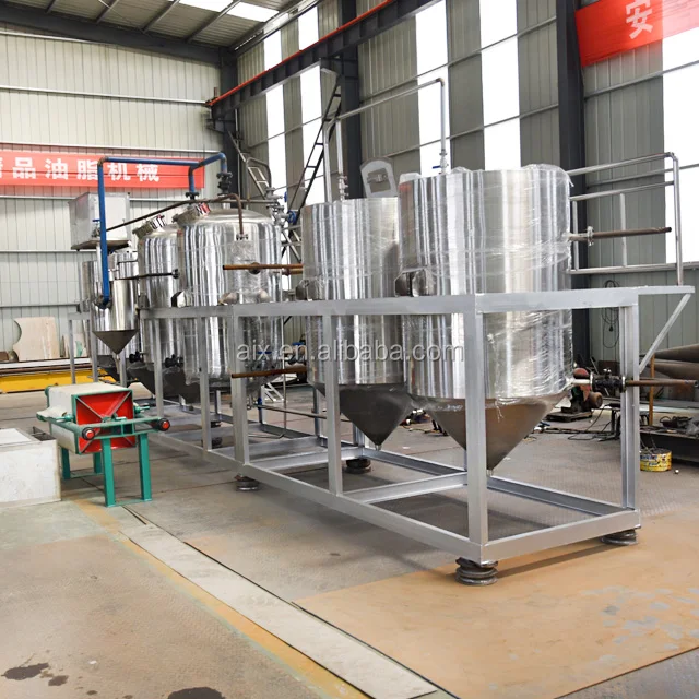 Cooking Oil Processing Machine Crude Cooking Oil Refinery Machine Small