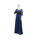 Hot Sale Chiffon Design Popular Beaded Elegant Evening Dress Gown